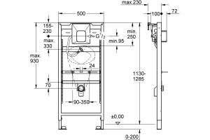 Система инсталляции для писсуаров Grohe Rapid SL 38803001 - 2