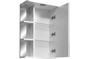 Зеркало-шкаф Stella Polar Концепт Нелея 55 R с подсветкой белый - 2