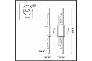 Бра Odeon Light Marmi 4359/10WL - 3