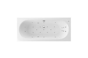 Ванна акриловая Excellent Oceana Ultra 160х75 с гидромассажем белый - хром