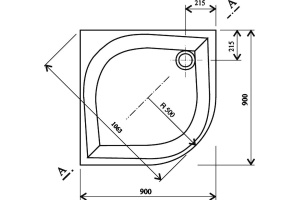 Душевой поддон Ravak Elipso 90x90 см (A227701410) - 3