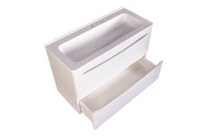 Тумба под раковину Style Line Бергамо мини 80 Люкс Plus, белый (СС-00002322) - 2