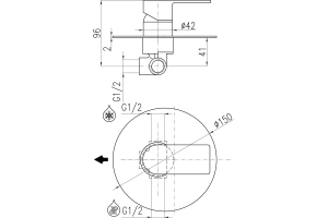 Смеситель для душа Rav Slezak Vltava черный матовый - 2