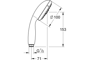 Душевая лейка Grohe New Tempesta 28421002 - 2