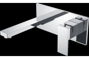 Смеситель для раковины Boheme Qubic хром глянцевый