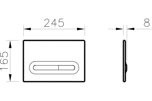 Кнопка смыва Vitra Concealed Cisterns хром (740-0780) - 2