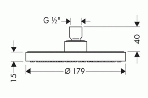 Верхний душ Hansgrohe  (28485000) - 2