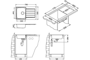 Мойка кухонная Alveus Line 80 - 3