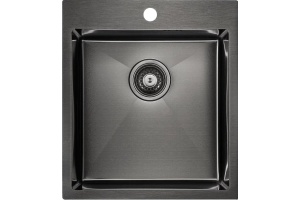 Мойка кухонная Paulmark Favor 45 темный хром