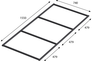 Ножки для душевого поддона Good Door Essentia 160x80 - 2