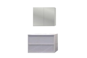 Тумба под раковину подвесная Stella Polar Калипсо 80 белая - 2