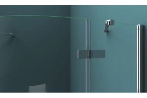 Душевой уголок BelBagno Kraft 90х90 профиль хром стекло прозрачное - 3