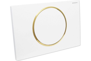 Кнопка смыва Geberit Sigma 10 115.758.KK.5 белый / золото - 2