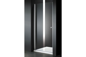 Душевая дверь Cezares Elena 80 хром стекло рифленое - 2