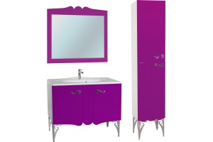 Тумба для комплекта Bellezza Эстель 100 фиолетовая - 2