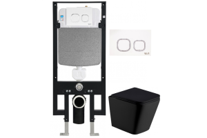 Комплект Weltwasser AMBERG 497 + GELBACH 004 MT-BL + AMBERG RD-WT (10000006606)