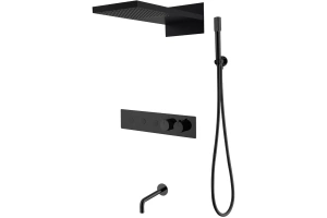Душевой комплект Boheme Fusion черный (131-2-B)