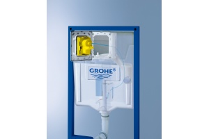 Комплект Система инсталляции для унитазов Grohe Rapid SL 38775001 4 в 1 с кнопкой смыва + Чаша для унитаза подвесного Roca Meridian 346247000 - 3