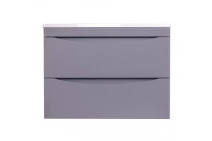 Тумба под раковину Style Line Бергамо мини 70 Люкс Plus, серый (СС-00002319)