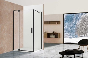 Душевой уголок Vincea Extra 120х80 профиль черный стекло прозрачное - 2