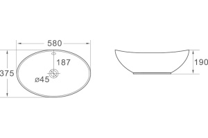 Раковина SantiLine SL-1021 - 2