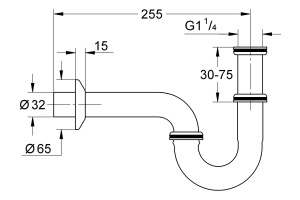 Сифон для раковины Grohe 28947000 - 2