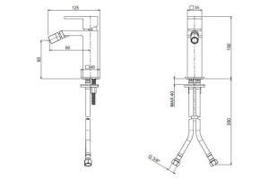 Смеситель для биде Cezares Unika бронза (UNIKA-BSM1-02) - 2