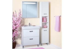 Мебель для ванной Бриклаер Палермо 70/2 напольная, с 2 ящиками