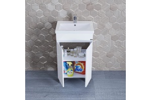 Тумба с раковиной напольная Санта Марс 50 белый - 2