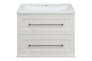 Тумба под раковину Misty Марта 70 белая глянцевая - 2