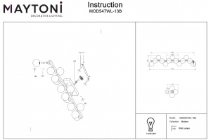 Бра Maytoni Dallas MOD547WL-13B - 2