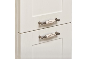 Шкаф-пенал подвесной Aquaton Леон 31 белый с бельевой корзиной - 3