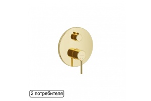 Смеситель для душа встраиваемый Excellent Pi золотой