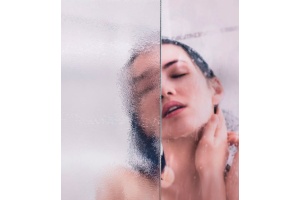 Душевая дверь в нишу Vincea Orta VPP-1O700CH-R 70 см, хром, стекло шиншилла, R - 3