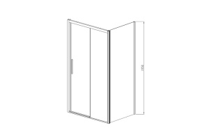 Душевой уголок Vincea Soft 160х100 хром стекло прозрачное - 3