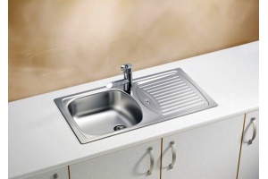 Мойка BASIC 150 NAT-90 NEW 780X435 в комплекте с сифоном  1130543, - 2