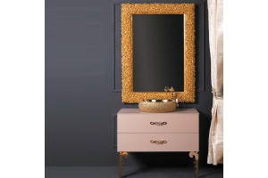 Зеркало Boheme Armadi Art NeoArt Rose 85х110 золото  - 2