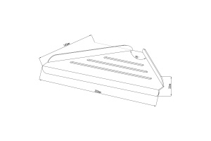 Swedbe Attribut Угловая полка 9802 - 2