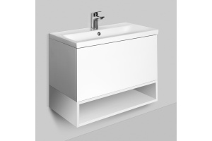 Тумба с раковиной Am.Pm Gem 60 белый глянец, с 1 ящиком - 2