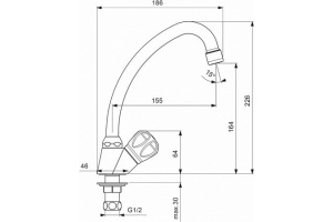 Смеситель Vidima Вит BA159AA для раковины - 2