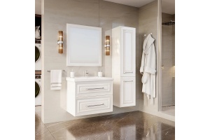 Тумба под раковину без столешницы ASB-Woodline Валенца 80 слоновая кость - 2