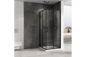 Душевой уголок ABBER Schwarzer Diamant 80х8 черный (AG02080B5) - 2