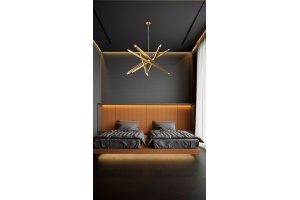 Люстра на штанге Milosh Tendence 793 0793CL-12GD - 2