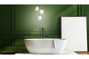 Смеситель Lemark Bronx напольный, для ванны с душем, черный LM3744BL - 3