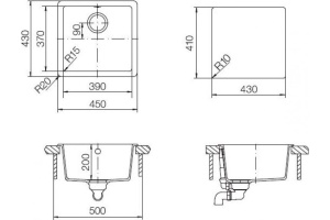 Мойка кухонная Schock Soho 50 (N-100S) аворио - 2