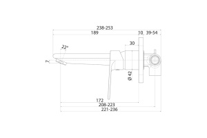 Встраиваемый смеситель для умывальника - 3