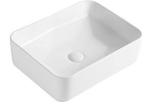 Раковина STWORKI Карлстад KS-01RN , накладная чаша , на столешницу , 50 см , без отверстия под смеситель