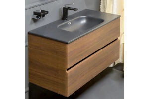 Тумба под раковину Armadi Art Vallessi 100 темное дерево - 2