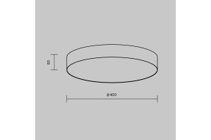 Потолочный светодиодный светильник Maytoni Technical Zon C032CL-45W4K-RD-W - 2