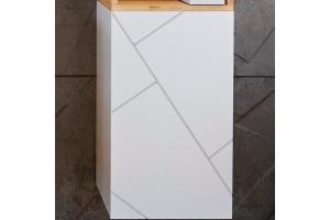 Шкаф-пенал Бриклаер Кристалл 60 белый (4627125416019)